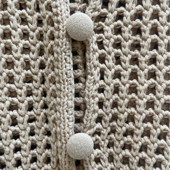 Zara crochet cream cardigan size L - Picture 7 of 7